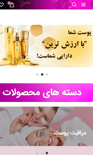 نمونه سایت ریسپانسیو شده موبایل